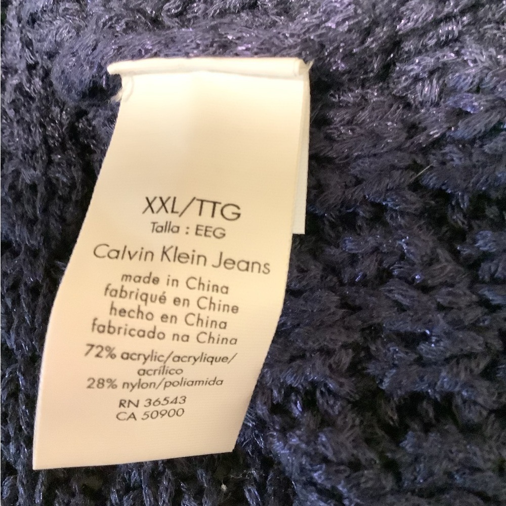 Calvin Klein jeans Women’s pullover core texture mixed crew sweater XXL - Picture 5 of 10
